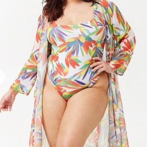 Monif. C Bathing Suit /Body Suit & Kimono